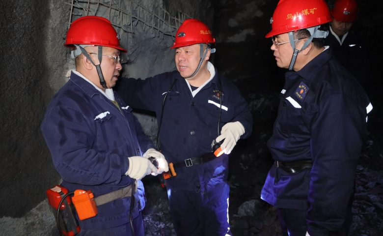 张秉德到鸟山矿调研检查工作